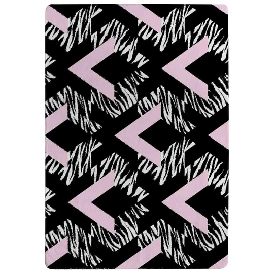 Padgett Animal Shaggy Black/Pink Rug