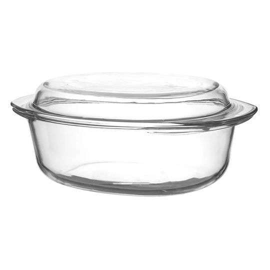 Mccay 3.5L Glass Oval Casserole with Lid