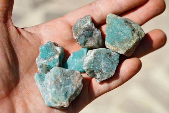 1Pc Raw Amazonite