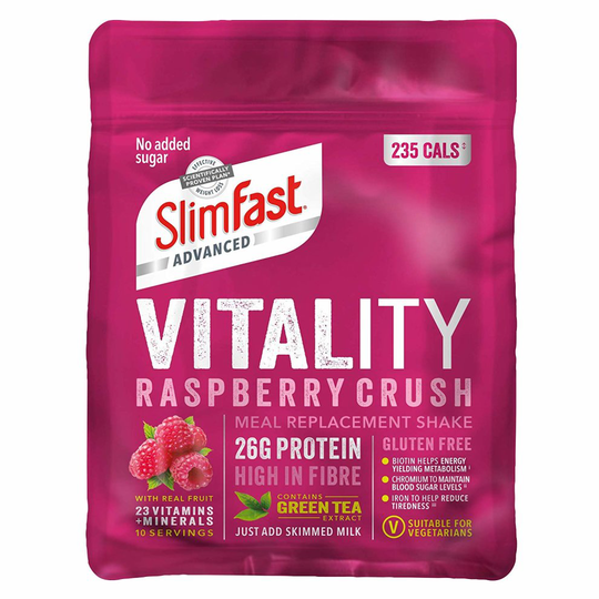 SlimFast Vitality Meal Replacement Powder Shake Raspberry Crush