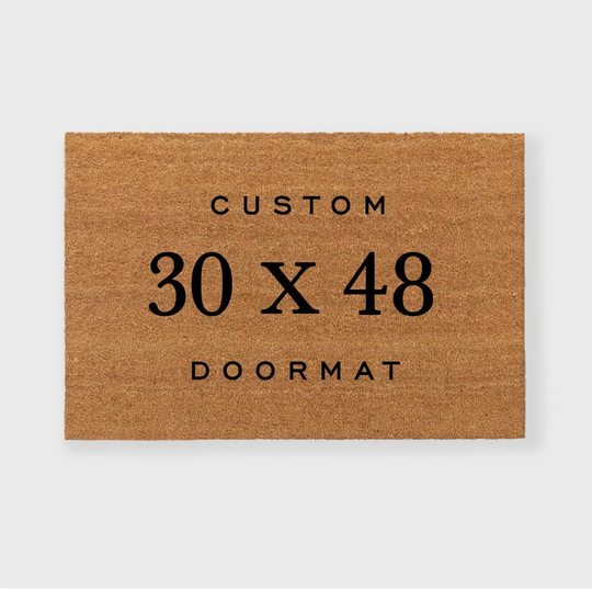 Custom 30 X 48 Inch Doormat, Personalized Framed Doormat 48