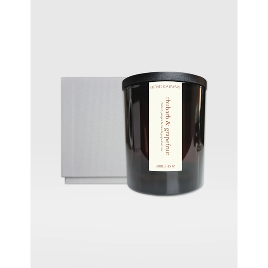 Rhubarb and Grapefruit Scented Jar Candle