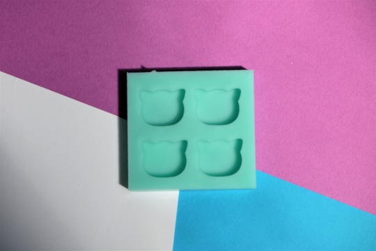 Cat Bits Silicone Mold Palette For Resin Deco Bag Earrings Studs Shaker Charms Diy