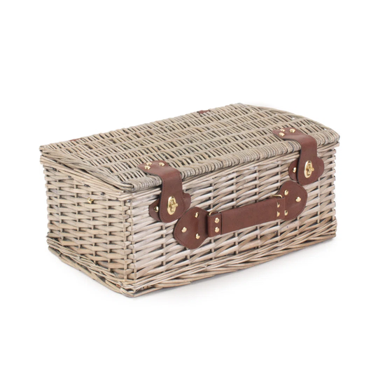 Wicker 4 Person Nature Style Fitted Picnic Hamper
