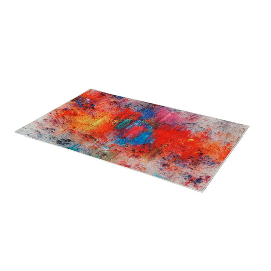 Nereus Flatweave Orange/Blue Rug