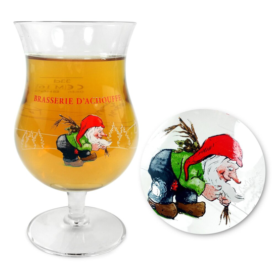 Official La Chouffe Belgium Beer 33cl Glass