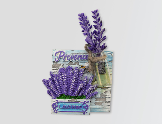French Countryside Lavender Provence France 3D Fridge Magnet Refrigerator Decoration Travel Souvenir Gift Collection