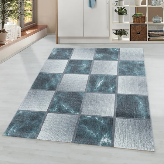 Laymon Flatweave Blue/Grey Rug
