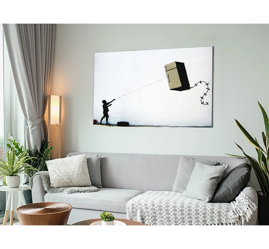 Fridge Kite - Unframed Graphic Art on Metal