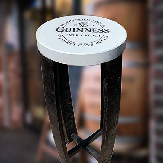 Cheeky Chicks Solid Oak Barrel Stools Recycled Wooden Furniture Pub, Bar, Garden, Patio Stool