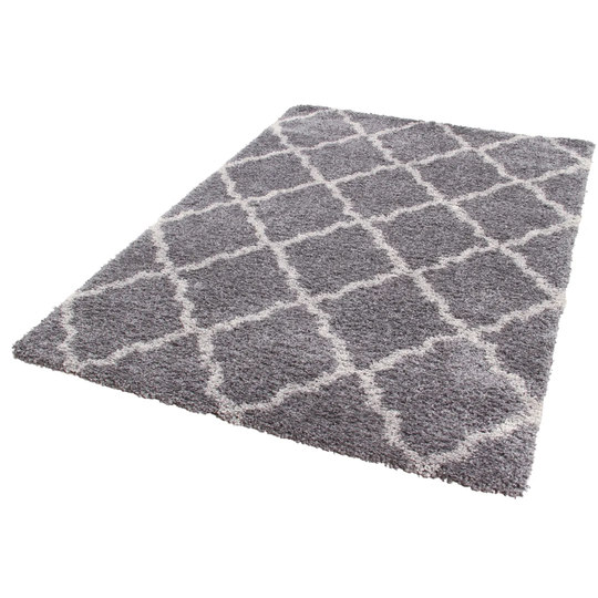 Haymarket Boston Shaggy Grey/White Rug