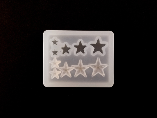 Tiny Mixed Star Miniature Silicone Mold, 3D & Stud Resin Casting Mold For Uv Resin, Embellishment Epoxy Nail Art Crafts, Decoden Crafting