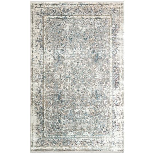 Loredana Machine Woven Cream/Blue Rug