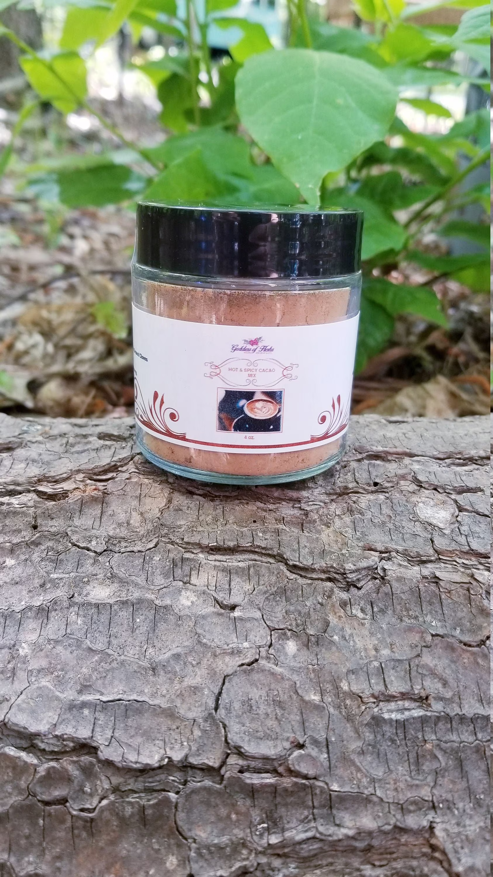 Hot & Spicy Cacao Mix, Moon Milk, Sampler Available, Herbal Drink Healthy Cocoa, Powdered Herb, Herbal Remedy, Alternative Remedy