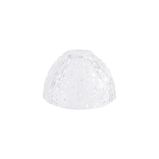Gilda Bowl 18.5Cm Ice Cube Effect Clear Glass Lampshade