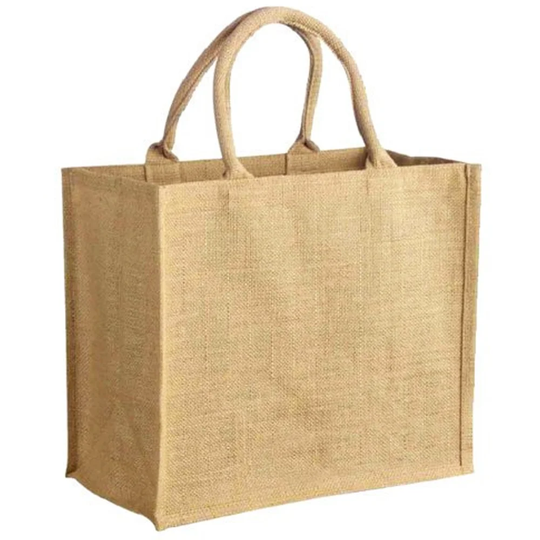 Wholesale Jute Hessian Shopping Bags - Size: Lunch/Gift Bag 20X20x12cms; No. Of Bags: 2
