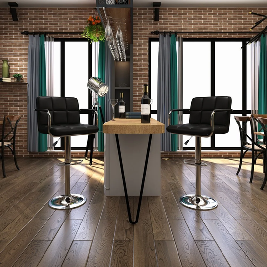 Danicia Height Adjustable Swivel Bar Stool