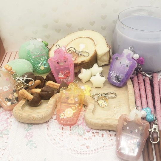 Boba Pet Shakers | Resin Keychain Dry Shaker