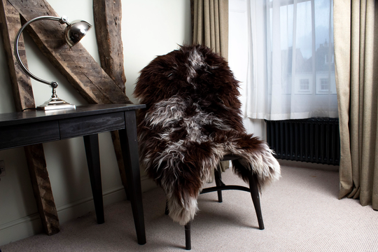 Genuine British Jacob Sheepskin Rug #2