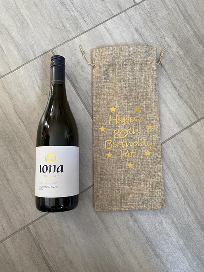 Personalised Birthday Bottle Gift Bag Milestone Wine Prosecco Champagne 18Th 21st 30Th 40Th 50Th 60Th 70Th 80Th