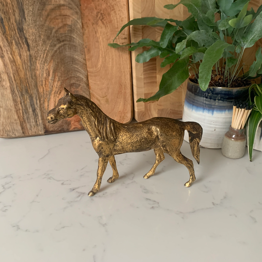 Vintage Brass Horse Figurine, Figurine