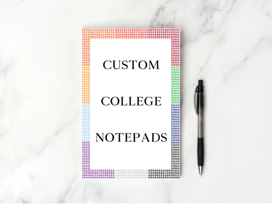 Customizable College Notepad, Gameday Tailgate Gift, Host Collegiate Notepad, College Gift, Graduation
