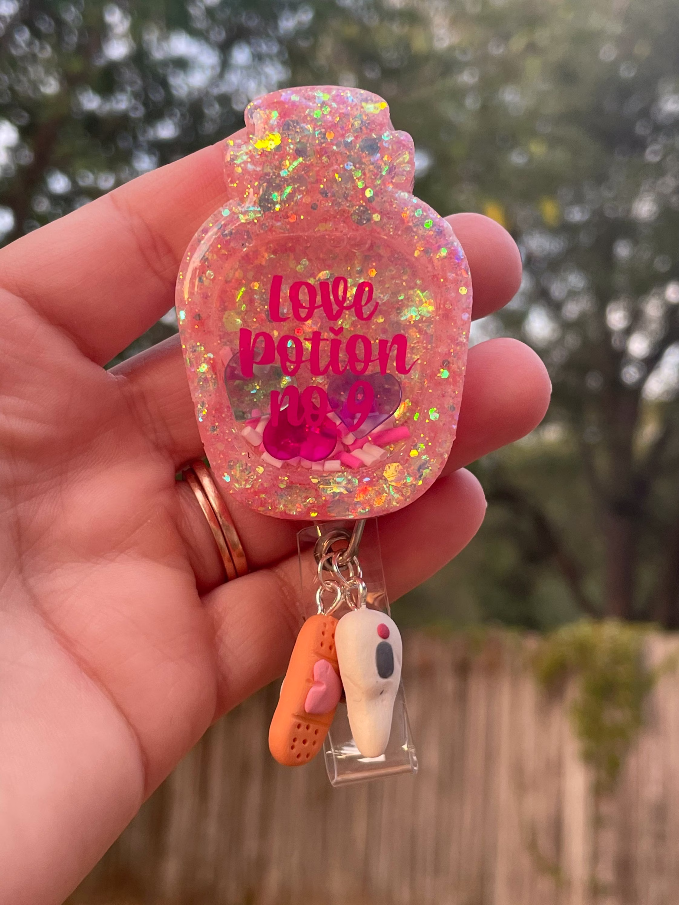 Love Potion Badge Reel || Nurse Med Student Rn Lvn Tech Pharm Bsn Cna Pca Bottle