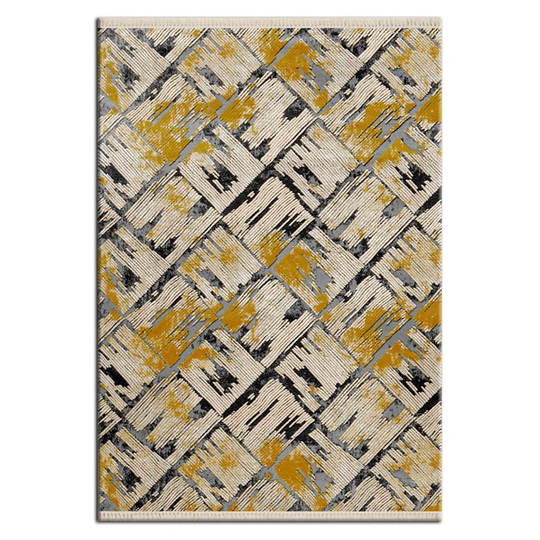 Santistevan Flatweave Beige/Gold/Black Rug