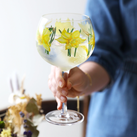 Daffodil Balloon Gin Glass