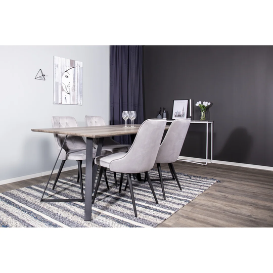 Lancelot Handwoven Wool Navy Blue Rug