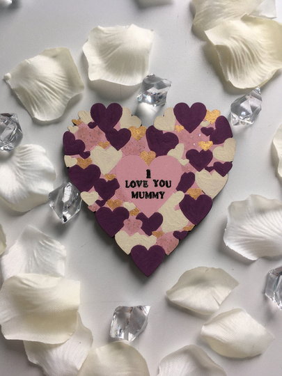 Wooden I Love You Mummy Fridge Magnet, Mothers Day