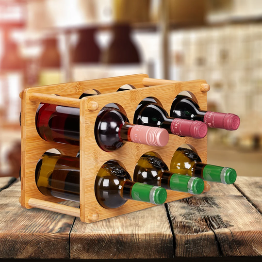 Sandoval 6 Bottle Tabletop Wine Rack