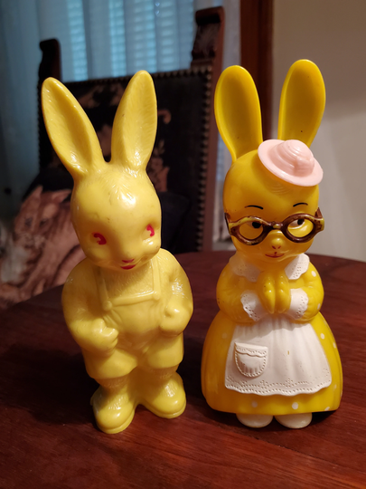 Vintage Knickerbocker Toy Bunny Rattles