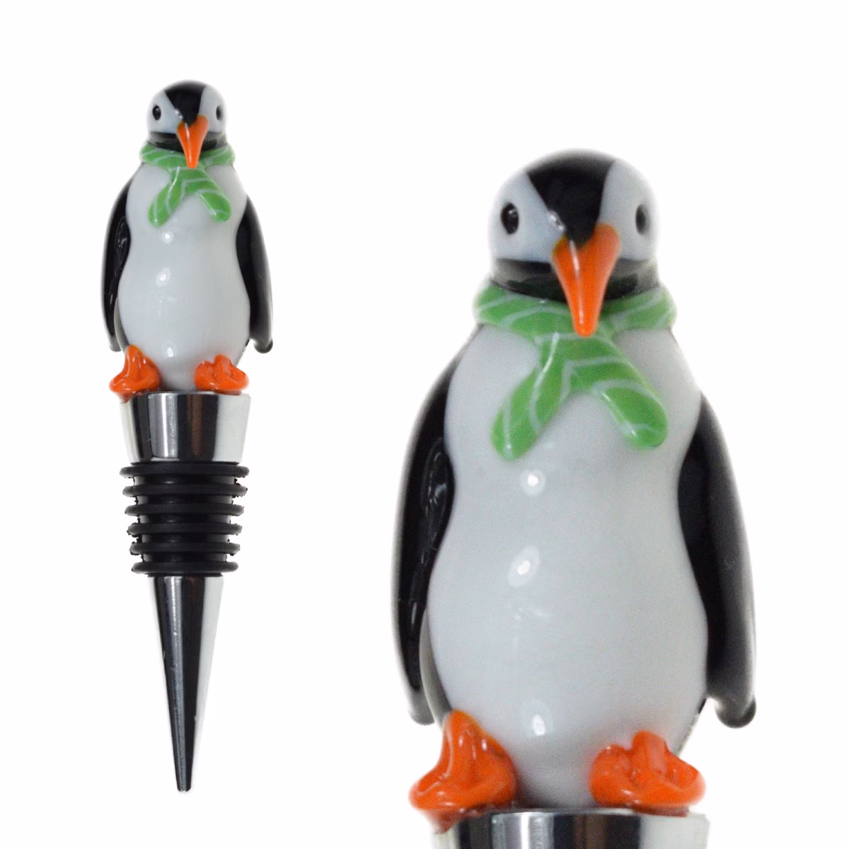 Penguin Wine Bottle Stopper - Glass Shaped Decorations/Decor For Home Hostess Gift
