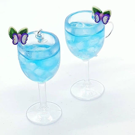 Blue Lagoon Cocktail Earrings