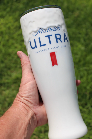 Michelob Ultra 3D Foaming Beer Tumbler, Stein, Glass, Guy Gift, Personalized Tumbler