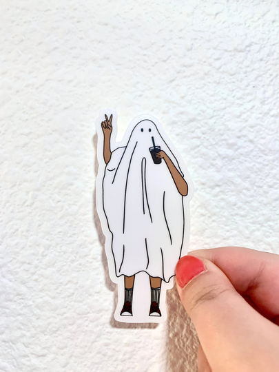 Ghost Brew Sticker - Iced Coffee Sheet For Water Bottles, Laptops, & Phone Cases