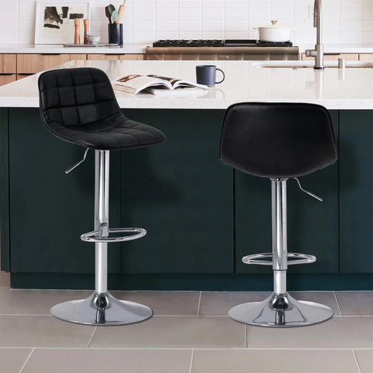 Deardra Height Adjustable Swivel Bar Stool
