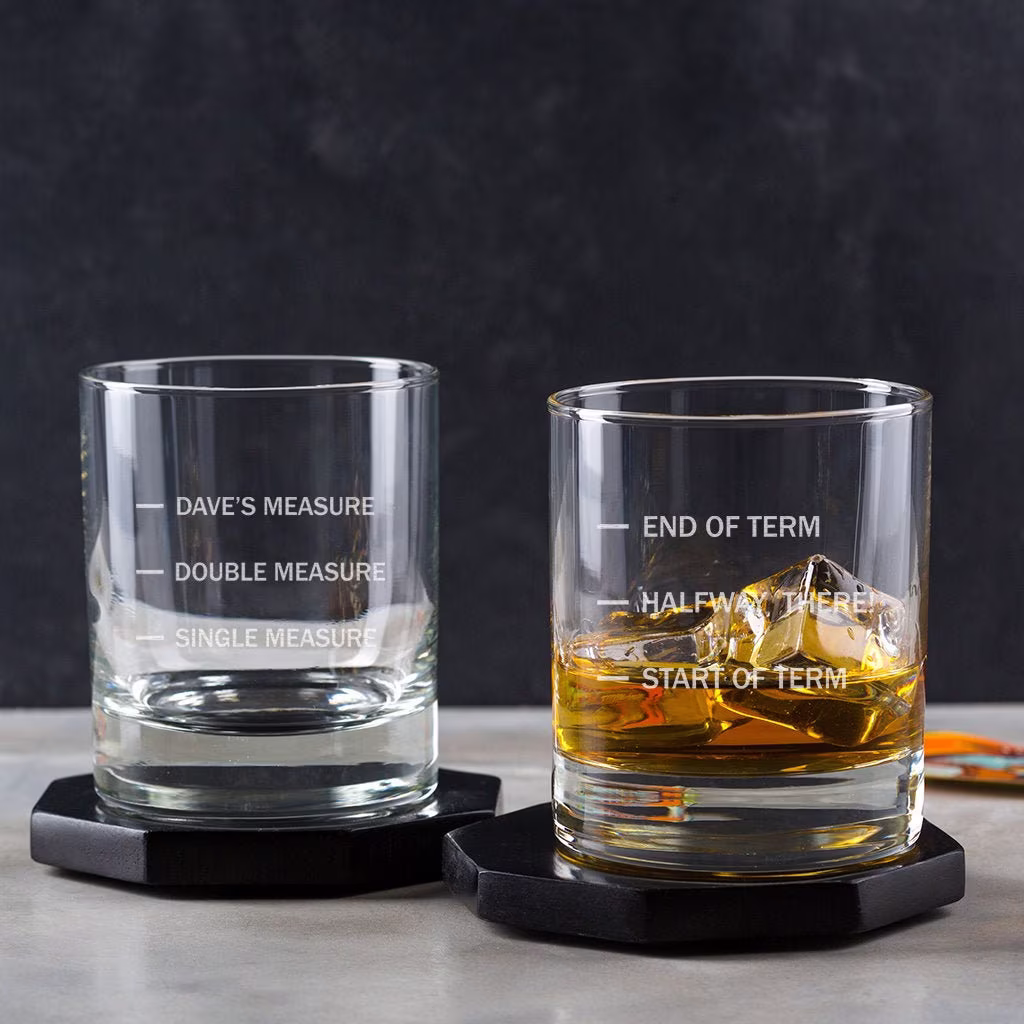 Personalised Whiskey Tumbler - Engraved Whisky Glass Personalized Teaching Assistant Teacher Gift Ideas Graduation Student