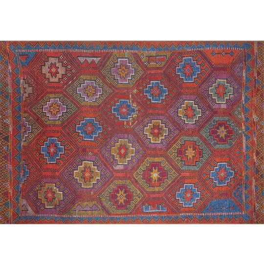 Mccain Red/Blue Rug