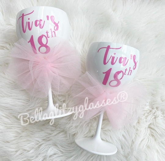 Personalised Gin Glass Reusable Plastic