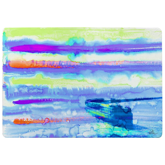 Dunbar Dover Entrance Designer Shaggy Violet/Green/Pink Rug