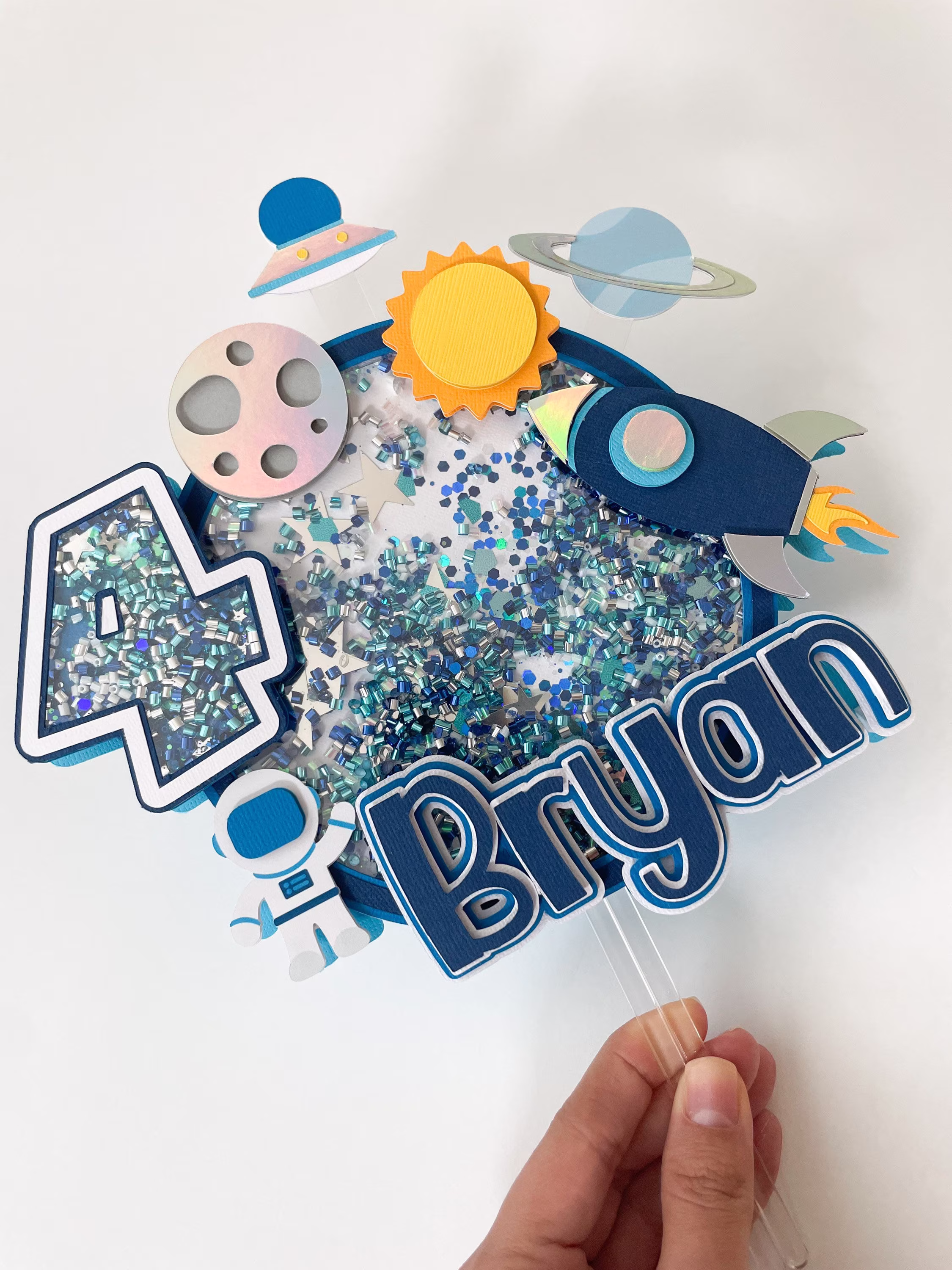 Space Cake Topper Custom