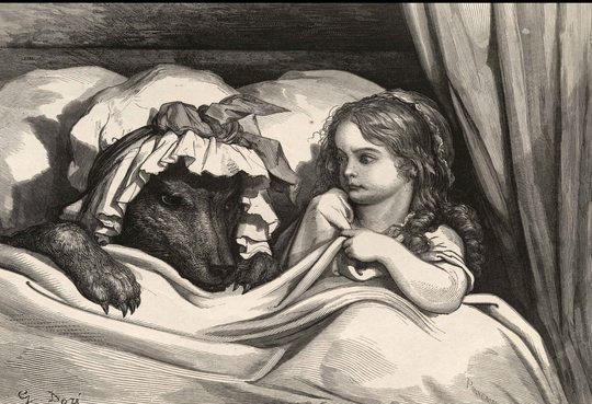 Le Petit Chaperon Rouge By Gustave Dor, 1867 - Postcard