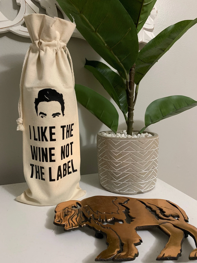 Schitt's Creek Wine Bottle Bag David Rose Not The Label Gift