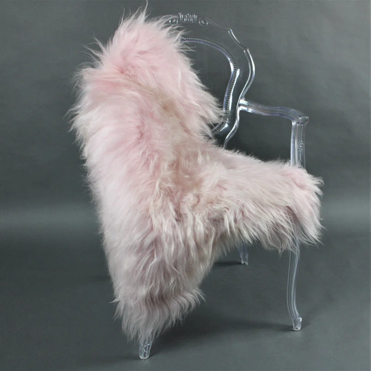Aliza Sheepskin Pink Rug