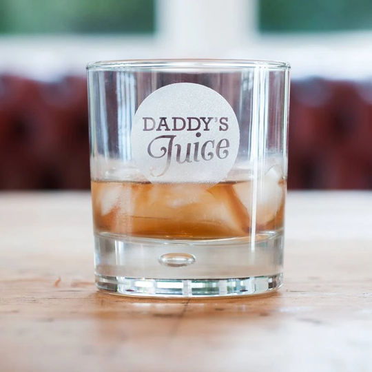 Daddy's Juice Whisky Glass, Whiskey Tumbler For Daddy, Daddy Gift For Father's Day With Box