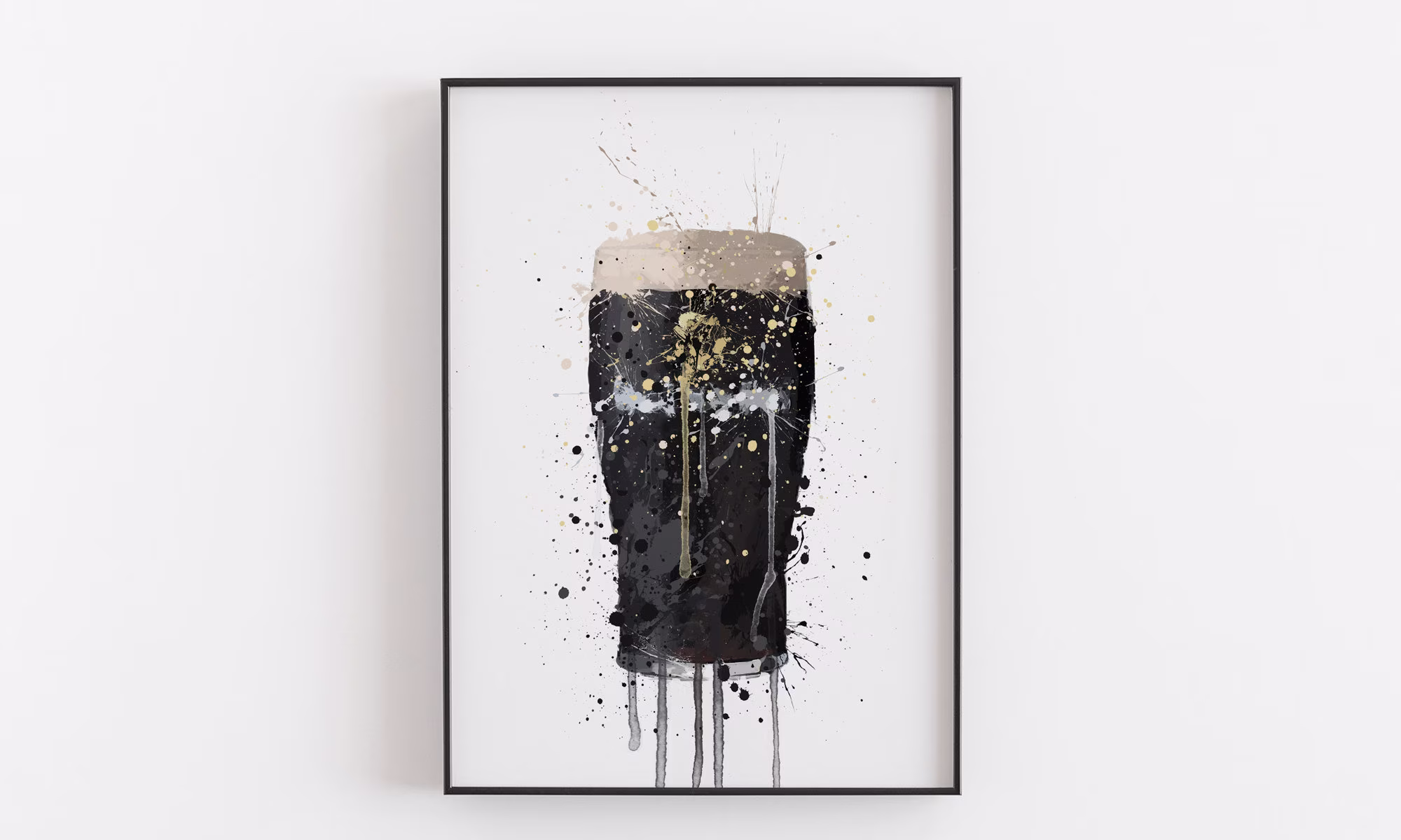 Christmas Gift Pint Glass Wall Art Print