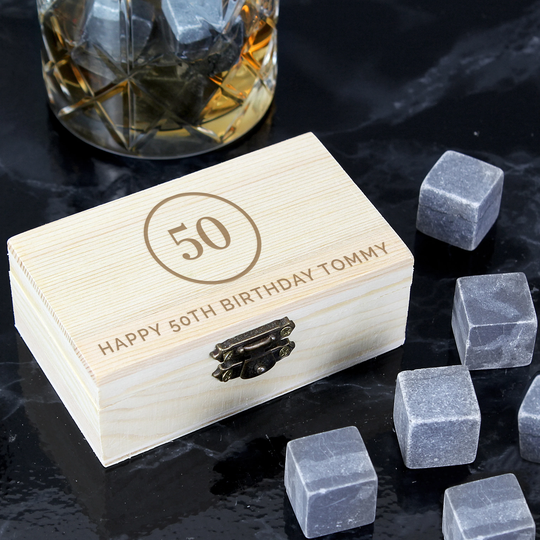 Personalised Birthday Drinks Cooling Stones | Ice Cube Alternative