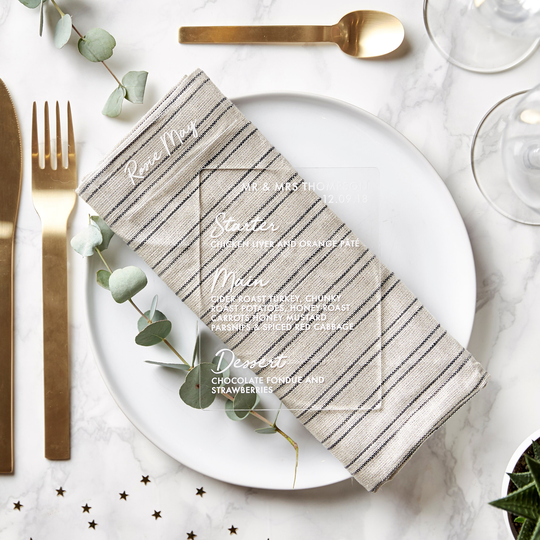 Personalised Engraved Place Setting